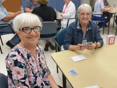 Image ladies playing cards