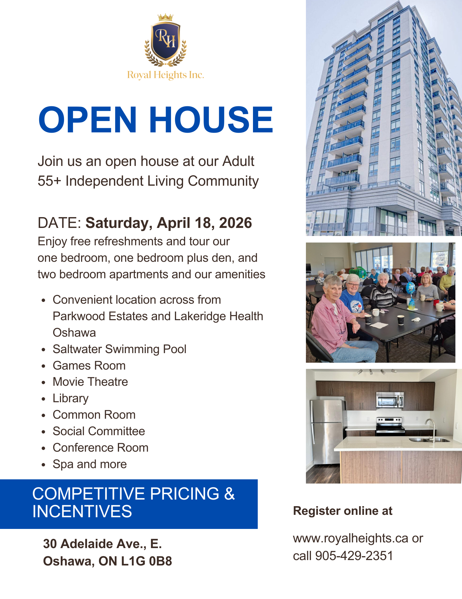 Open house flyer