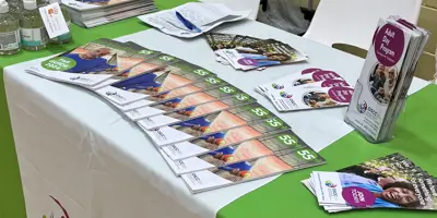 Group of guides sitting at a table