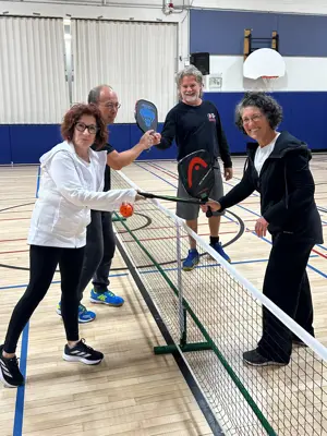 Pickleball players