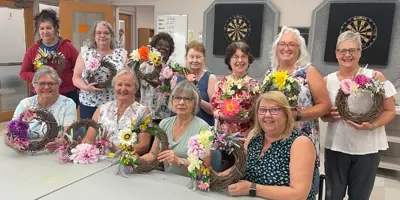Group of ladies at crafting social