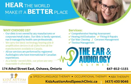Ear and audiology advertisement