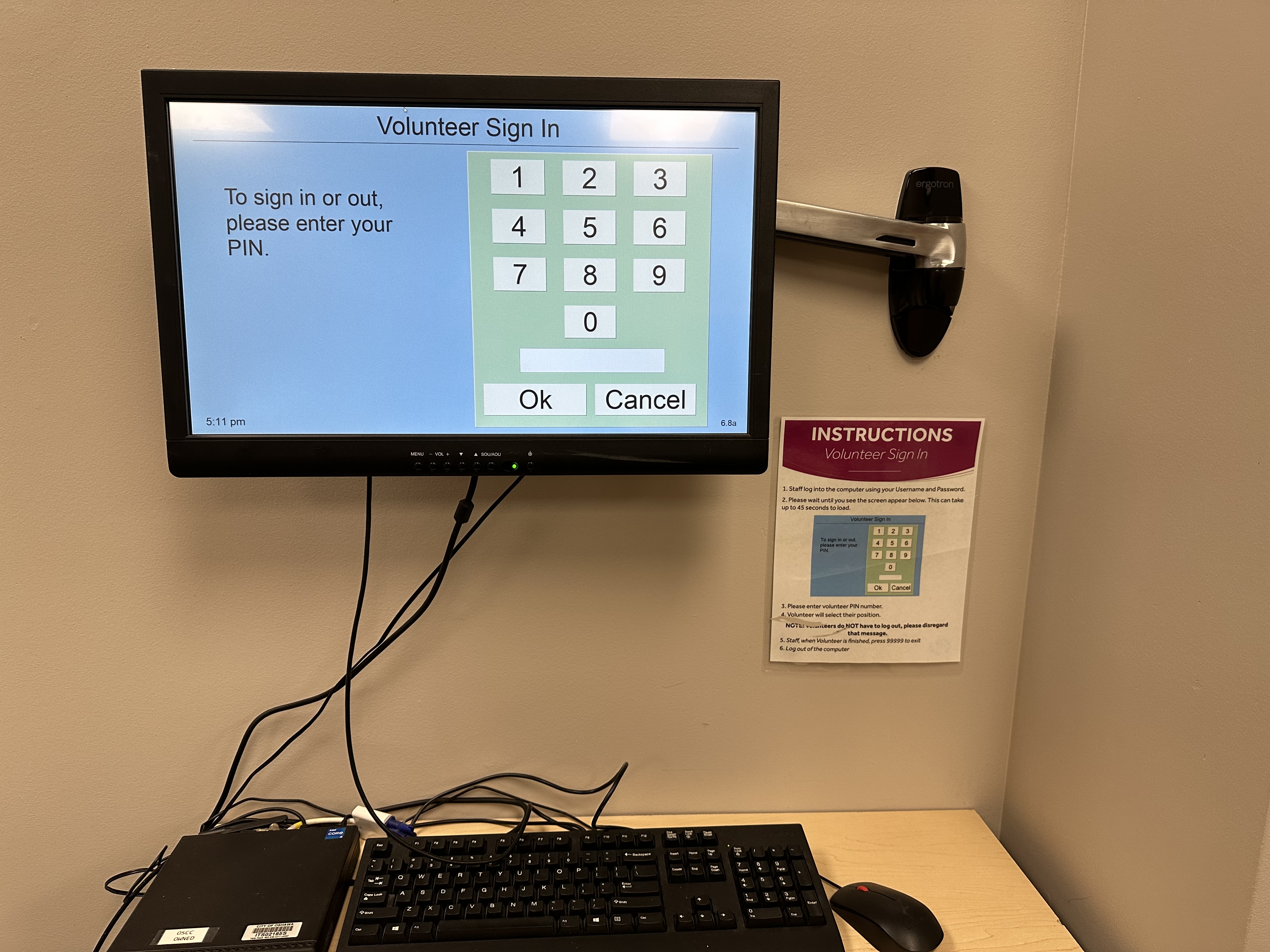 Volunteer logging station