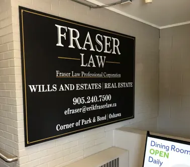 Advertiser wall board at the John Street Branch
