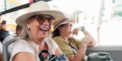Ladies on a bus